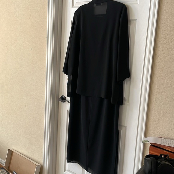 Danny & Nicole vintage black dress, 2 piece set, new, size 18w - Picture 3 of 9